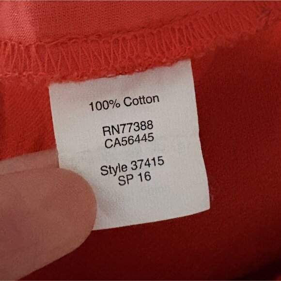 J.Crew Women's The Pencil Skirt Size 4 Red Orange Career Office Professional - Picture 7 of 10